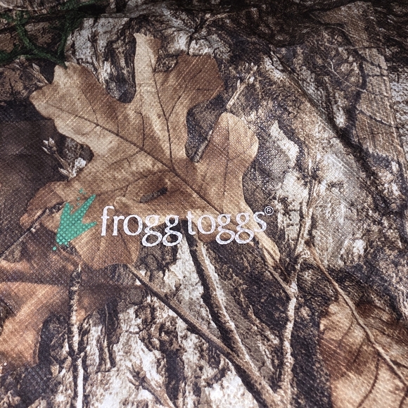 Frogg Toggs Realtree Camo Hooded Rain Jacket Men's Large Zip/Snap Front - Picture 7 of 7